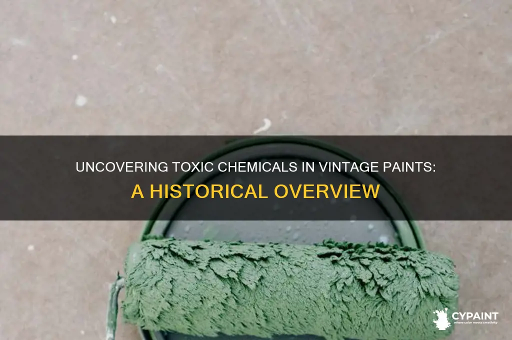 what chemicals can be found in older paints