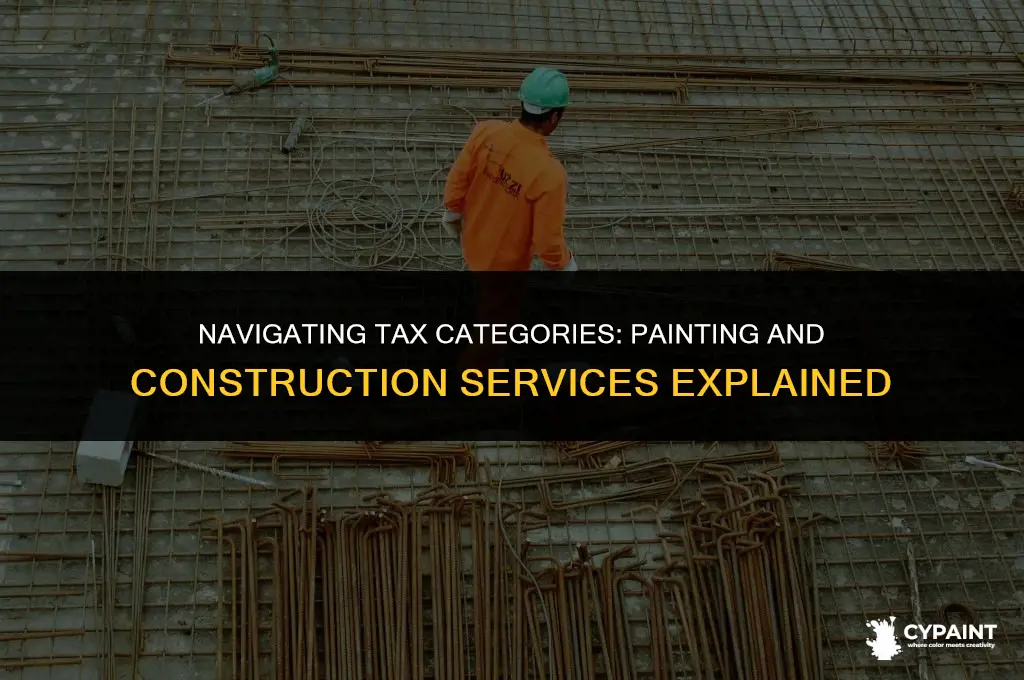 what classification do i file under for painting and construction