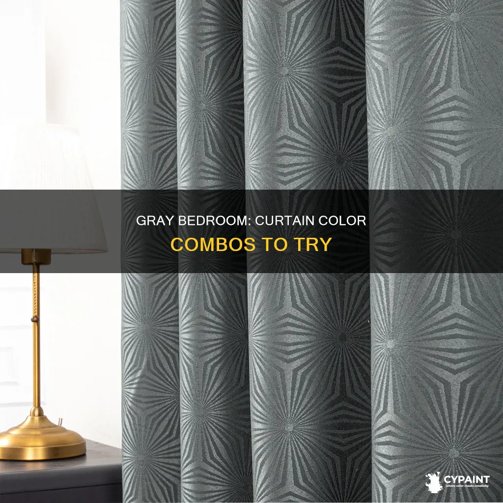 what colour combination curtain for gary paint bed room