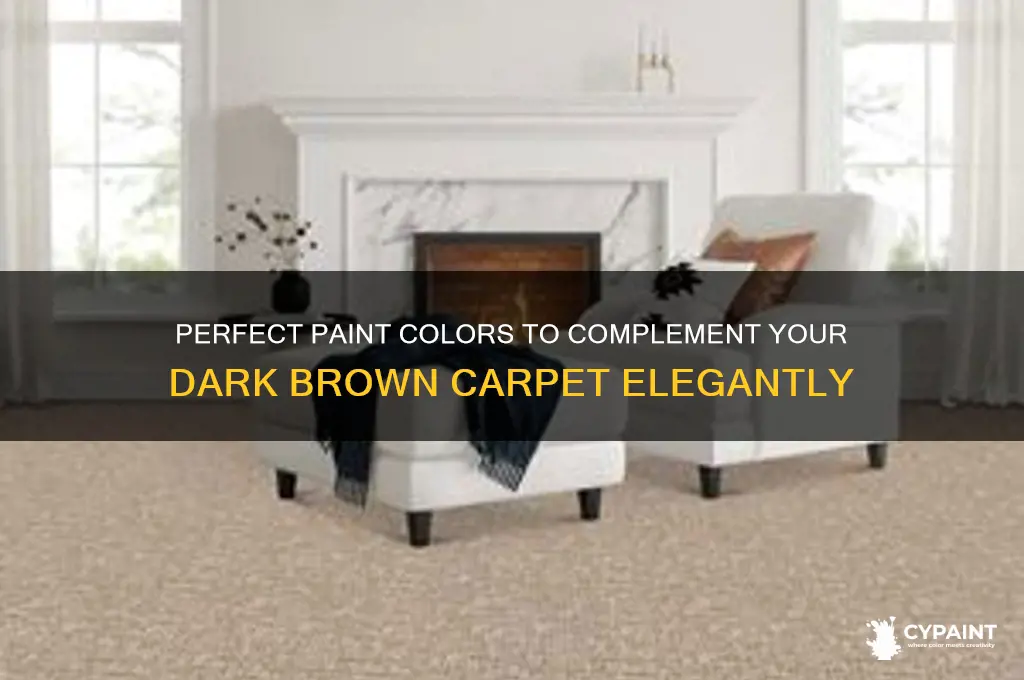 what colour paint goes with dark brown carpet