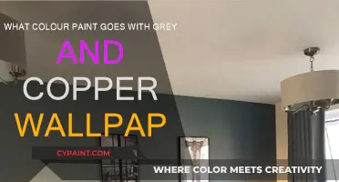 The Perfect Paint Color Match for Grey and Copper Wallpaper