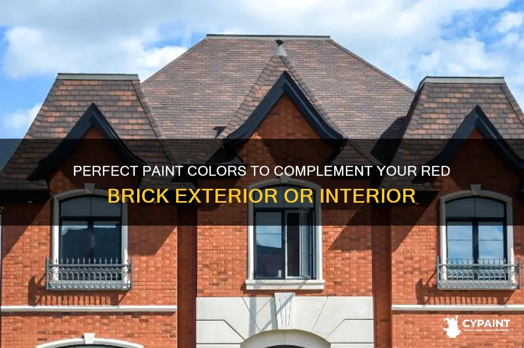 what colour paint goes with red brick