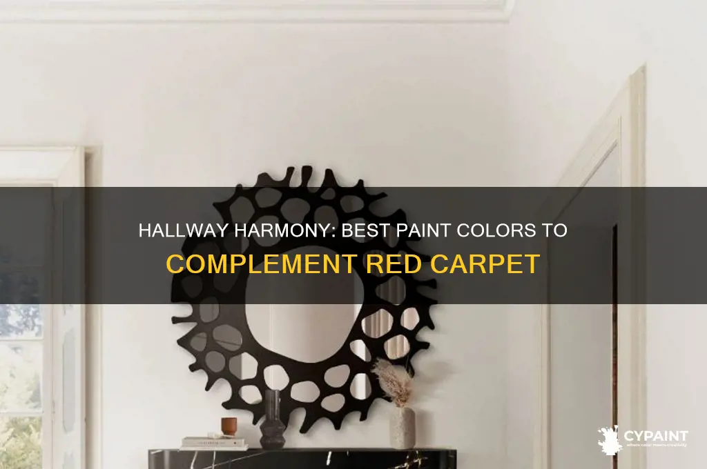 what colour to paint hallway with red carpet