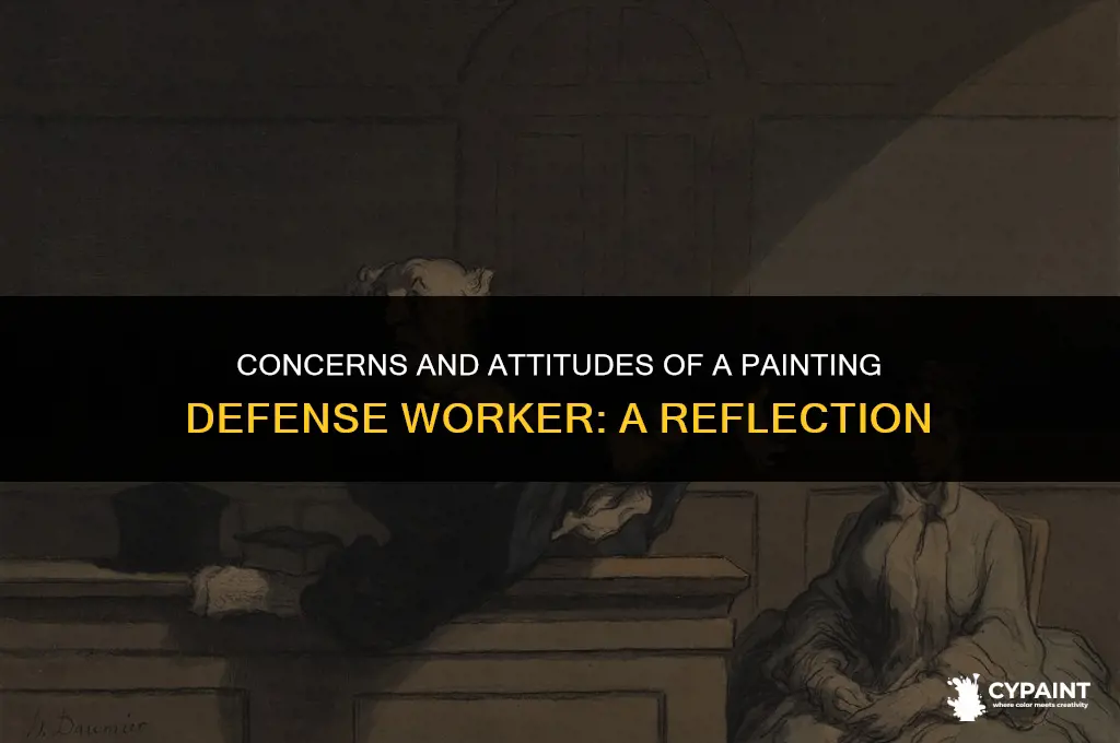 what concerns or attitudes did the painting defense worker reflect
