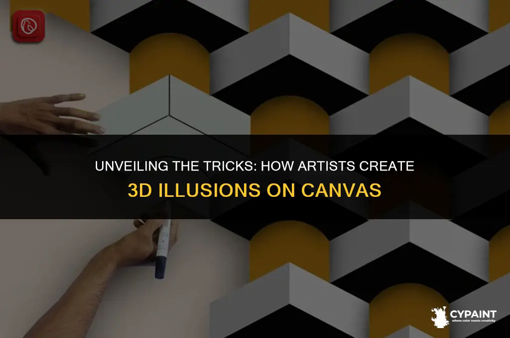 what creates the illusion of three dimensional space in painting