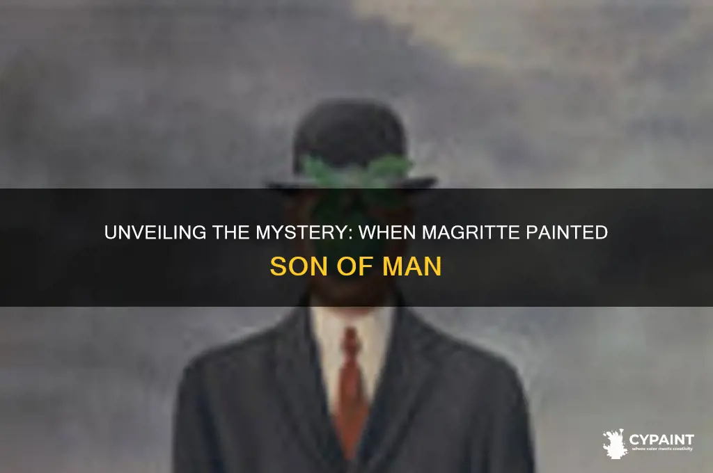 what date did magritte paint son of man