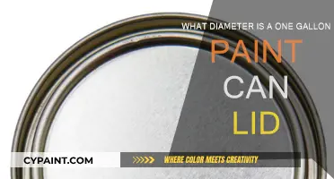 Standard Paint Can Lid Diameter for One-Gallon Containers
