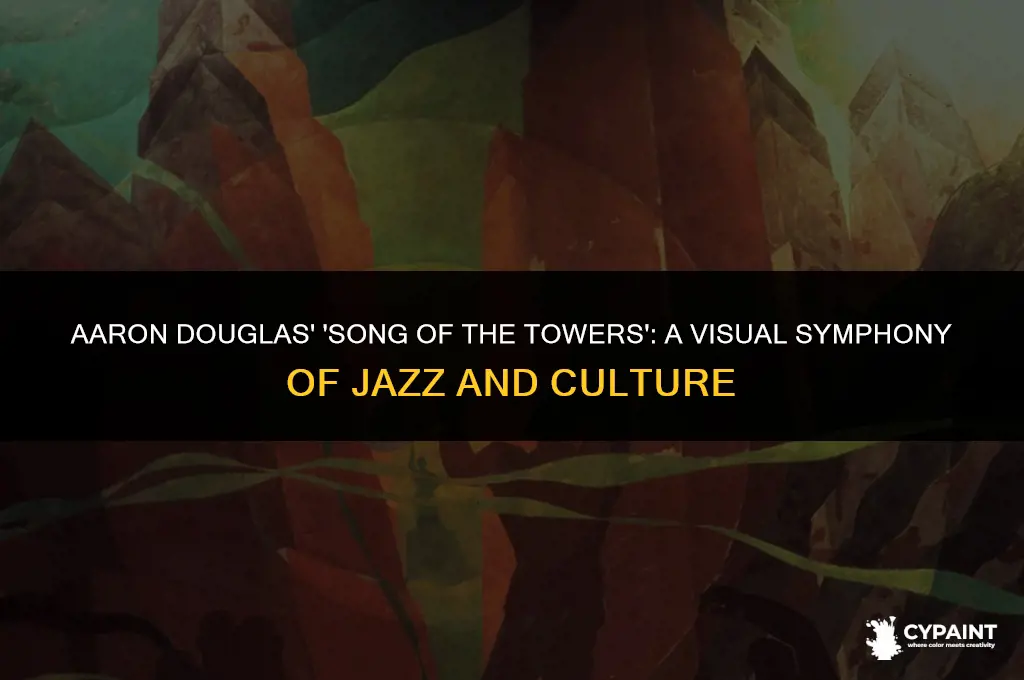what did aaron douglas painting song of the towers show