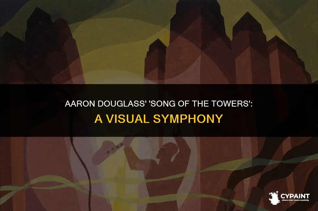 what did aaron douglass painting song of the towers show