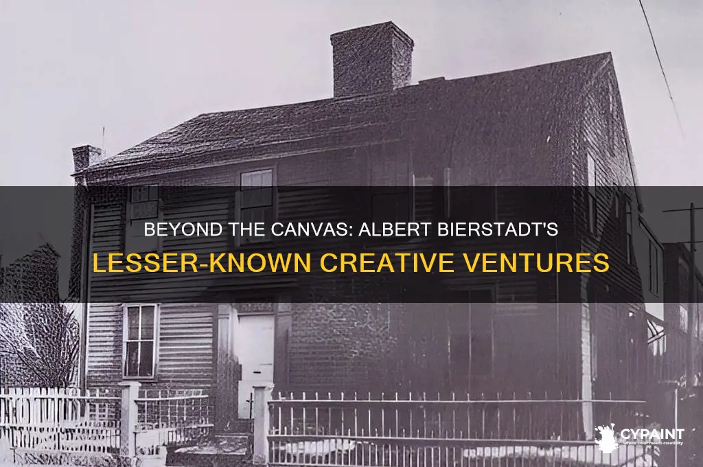 what did albert bierstadt create other than paintings