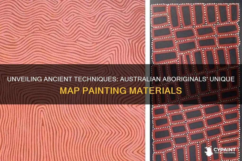 what did australian aboriginals paint their maps with