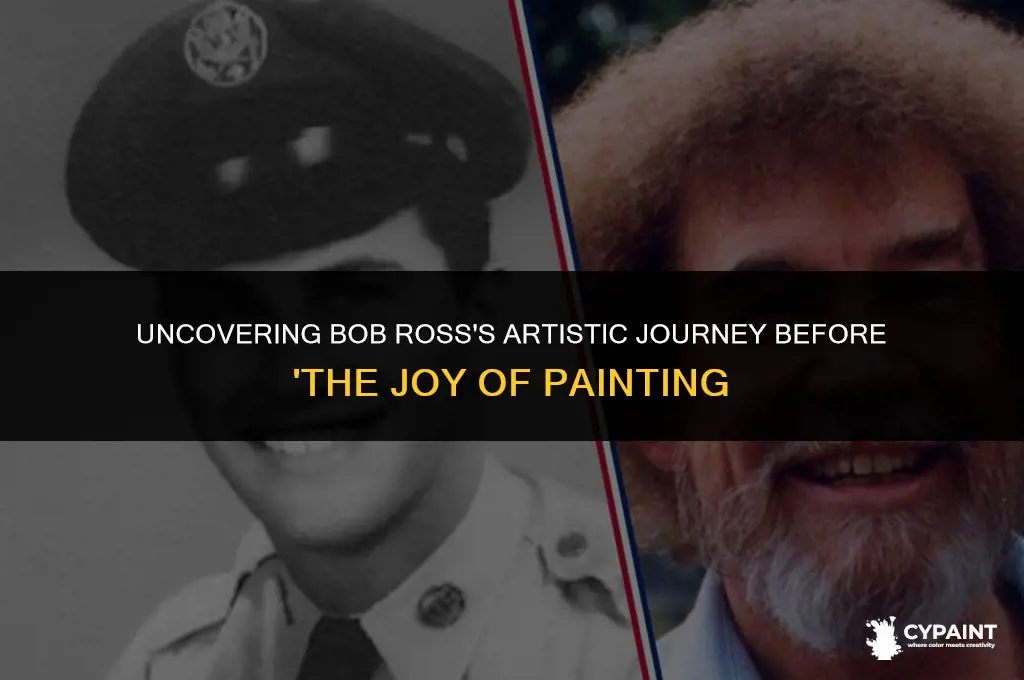 what did bob ross do before hosting his painting show
