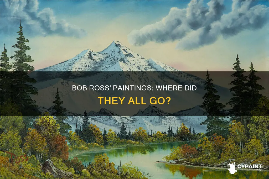 what did bob ross do with all his paintings