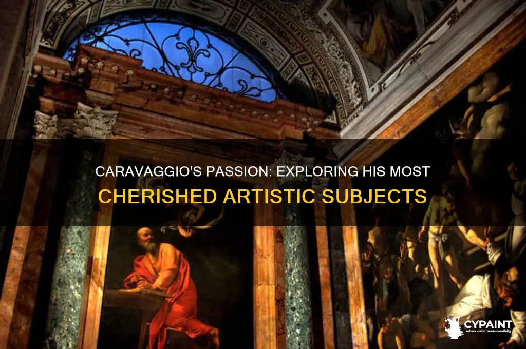 what did caravaggio enjoy painting the most