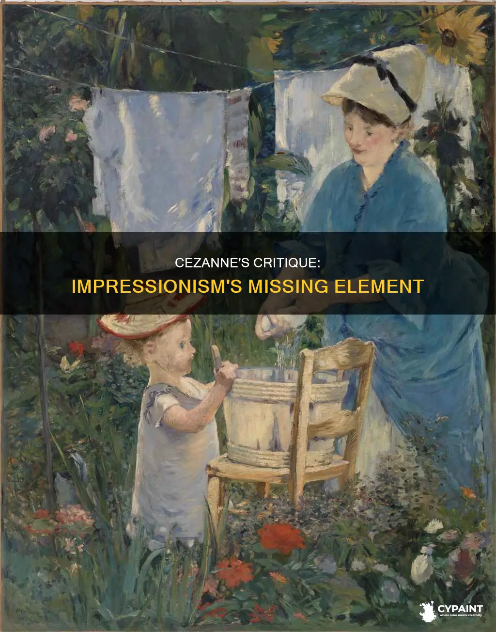 what did cezanne believe was lacking in impressionist paintings