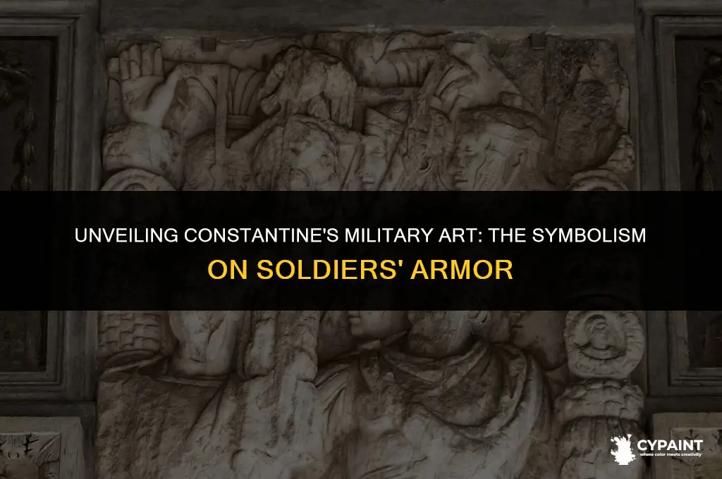 what did constantine paint on the armor of his soldiers