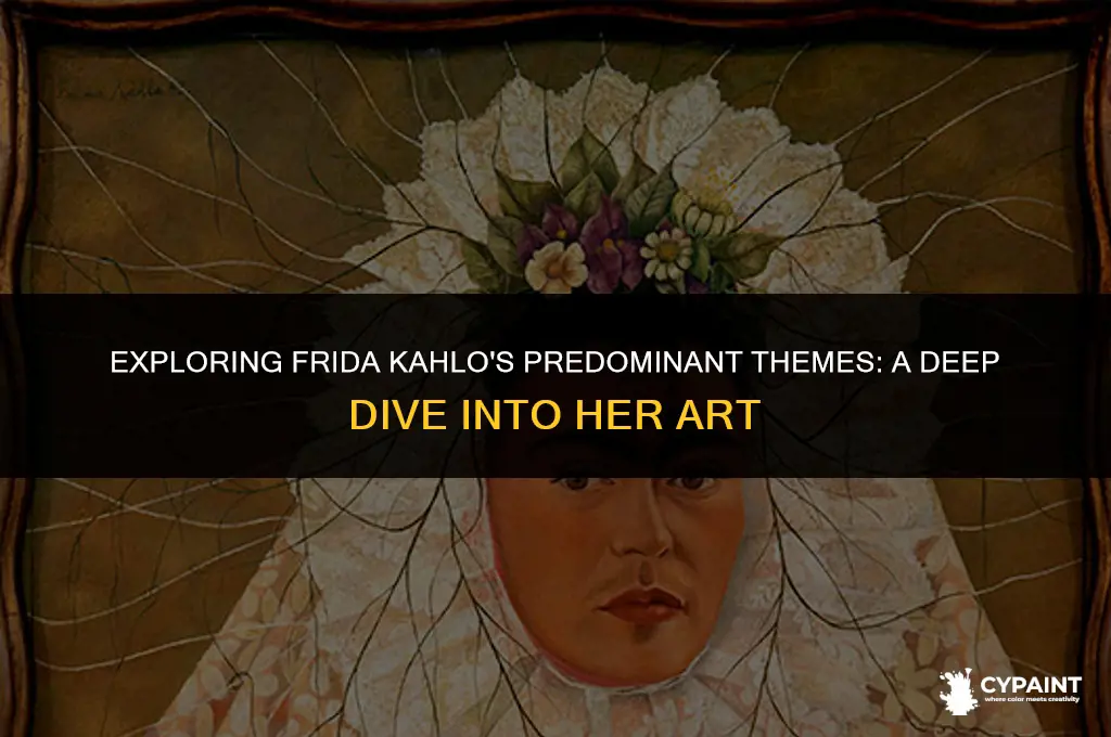 what did frida kahlo paint a majority of the time