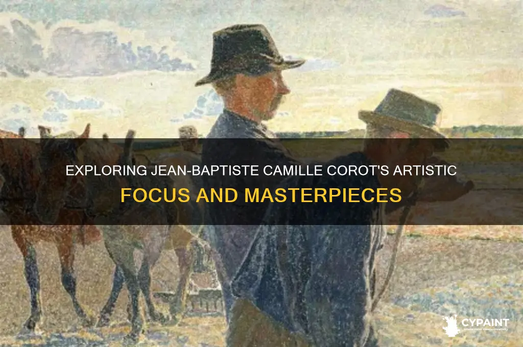 what did jean baptist camille corot paint on