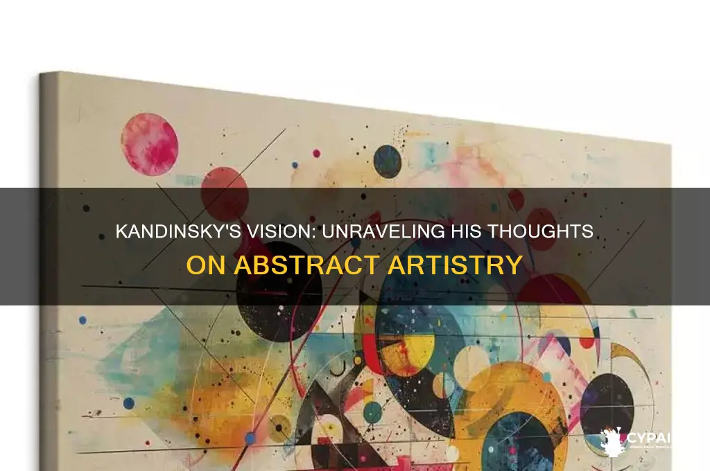 what did kandinsky say about his abstract paintings