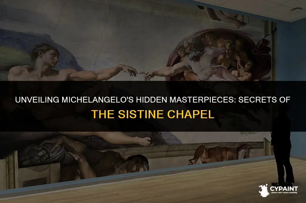 what did michaelangelo secretly paint into the sistine chapel fresco