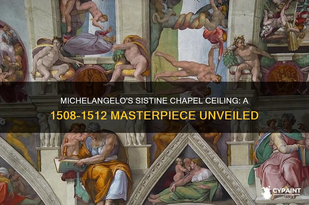 what did michelangelo paint between 1508 and 1512