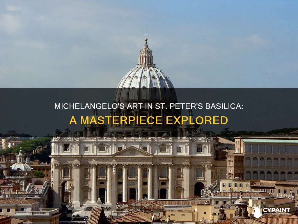 what did michelangelo paint in st peter
