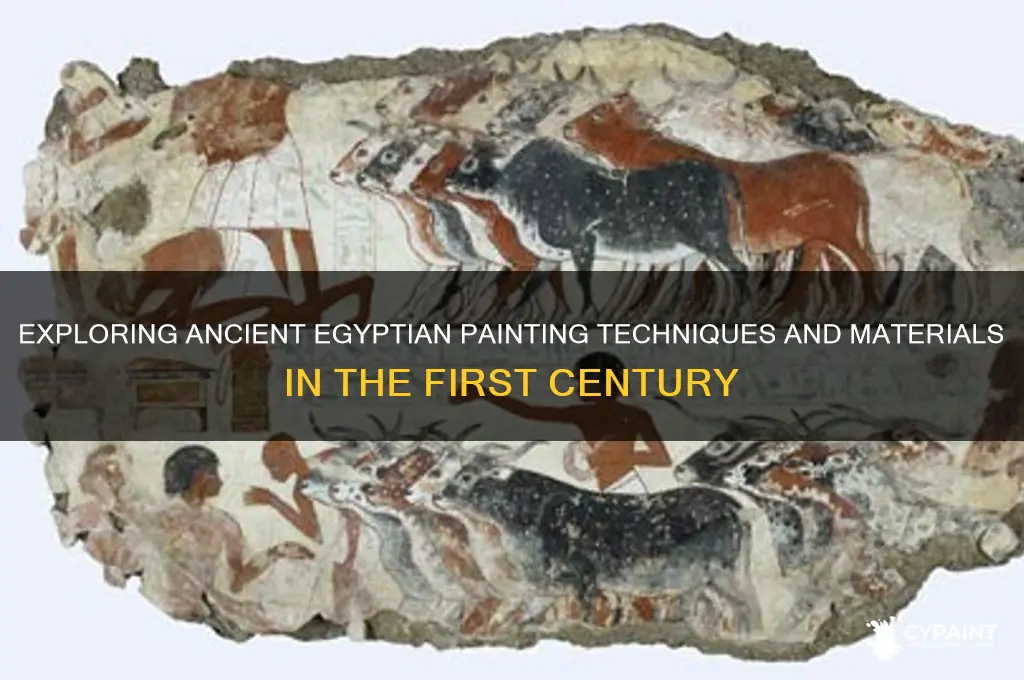 what did paint in first century egypt involve