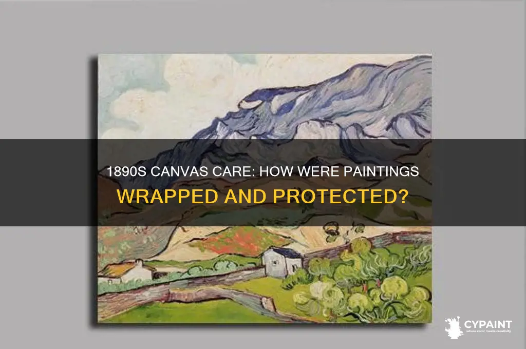 what did people wrap paintings in in 1890s