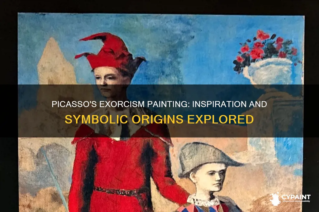 what did picasso base his exorcism painting on
