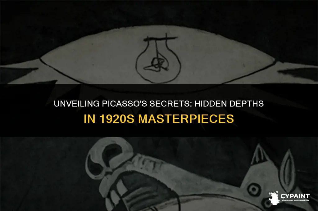 what did picasso hide in his paintings in the 1920