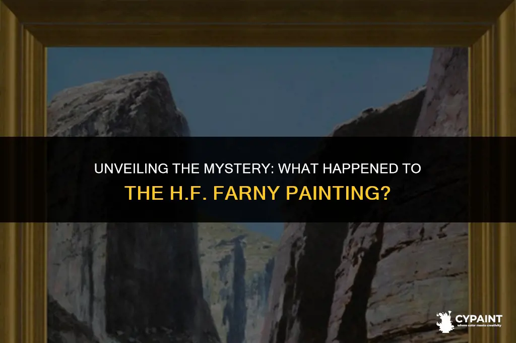 what did she do with the h f farny painting