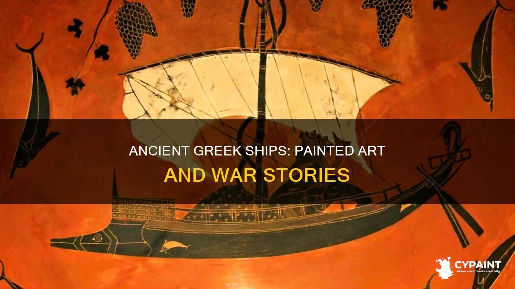 what did the ncient breeks paint on their ships
