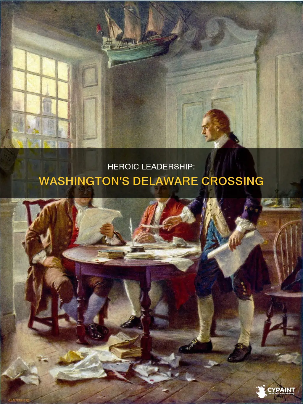 what did the painting washington crossing the delaware symbolize