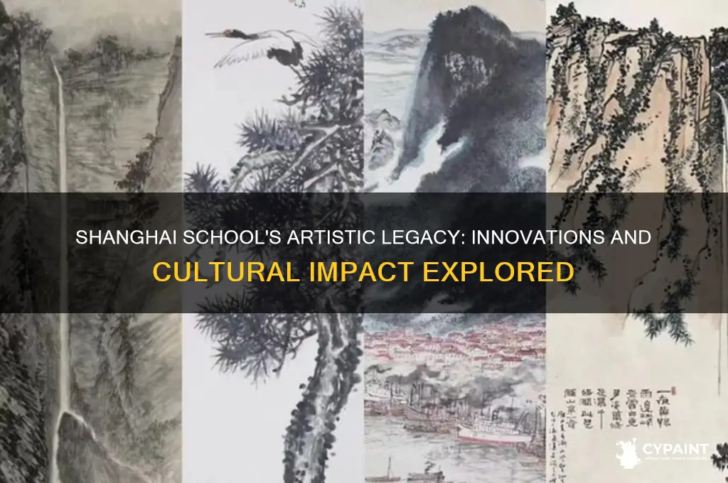 what did the shanghai school of painting accomplish
