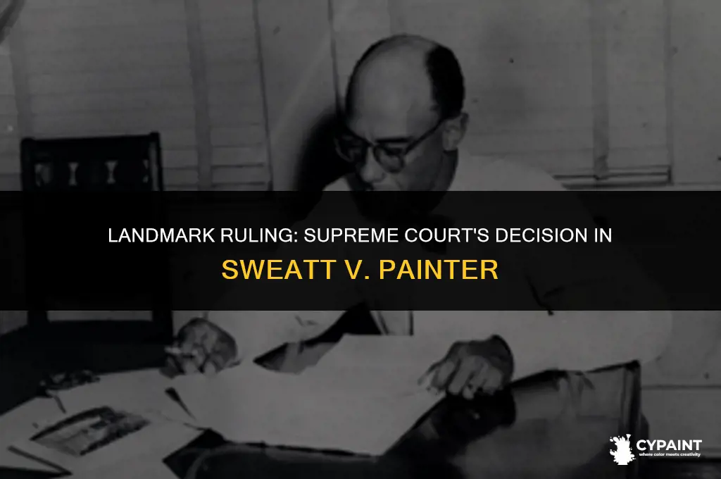 what did the supreme court decide in sweatt versus painter