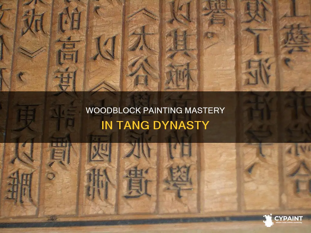 what did the tang dynasty do with woodblock painting