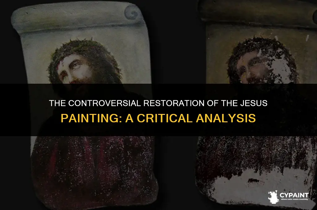 what did they do with the badly restored jesus painting