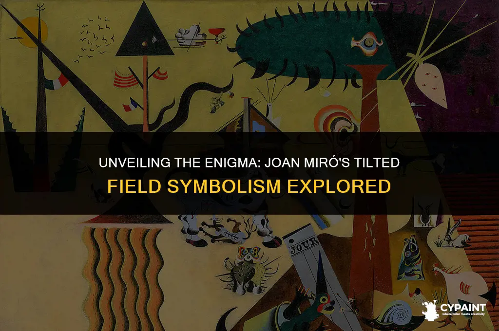 what dies the tilted field in joan miro