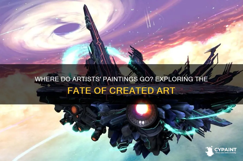 what do artists do with all their paintings