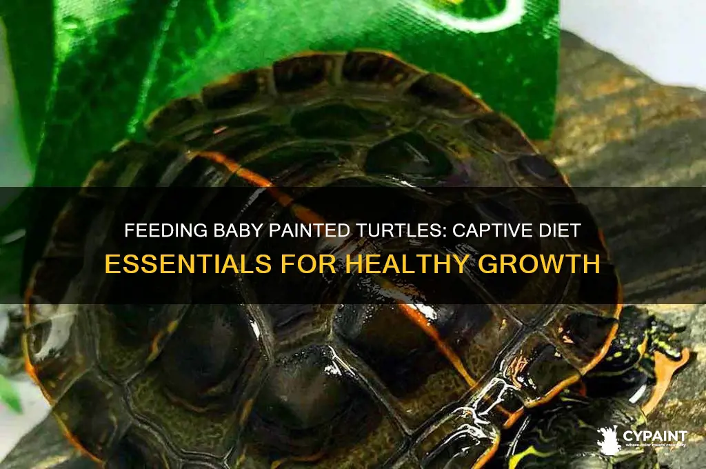 what do baby painted turtles eat in captivity