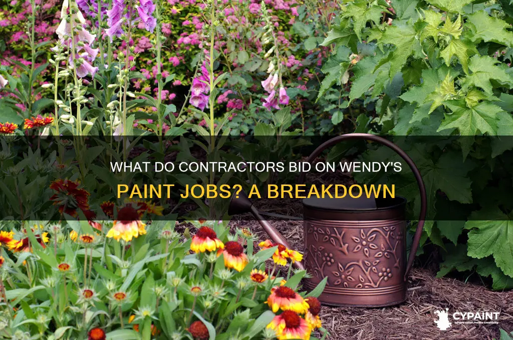 what do contractors bid on wendys paint jobs