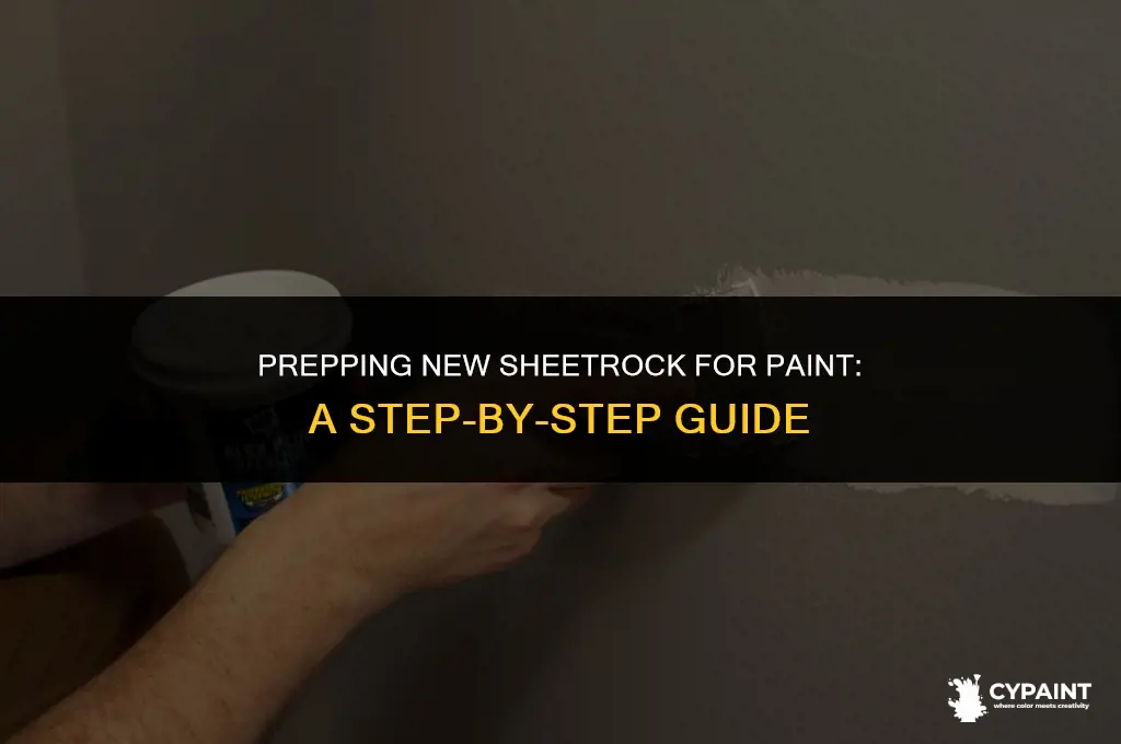 what do i do to prep new sheetrock for paint