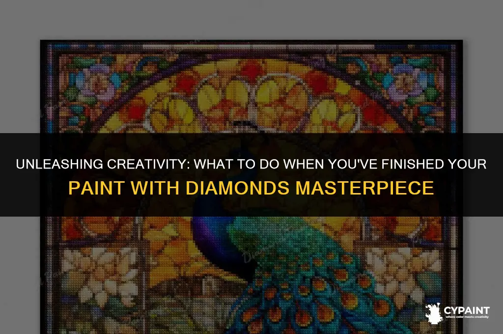 what do i do when finished with paint with diamonds