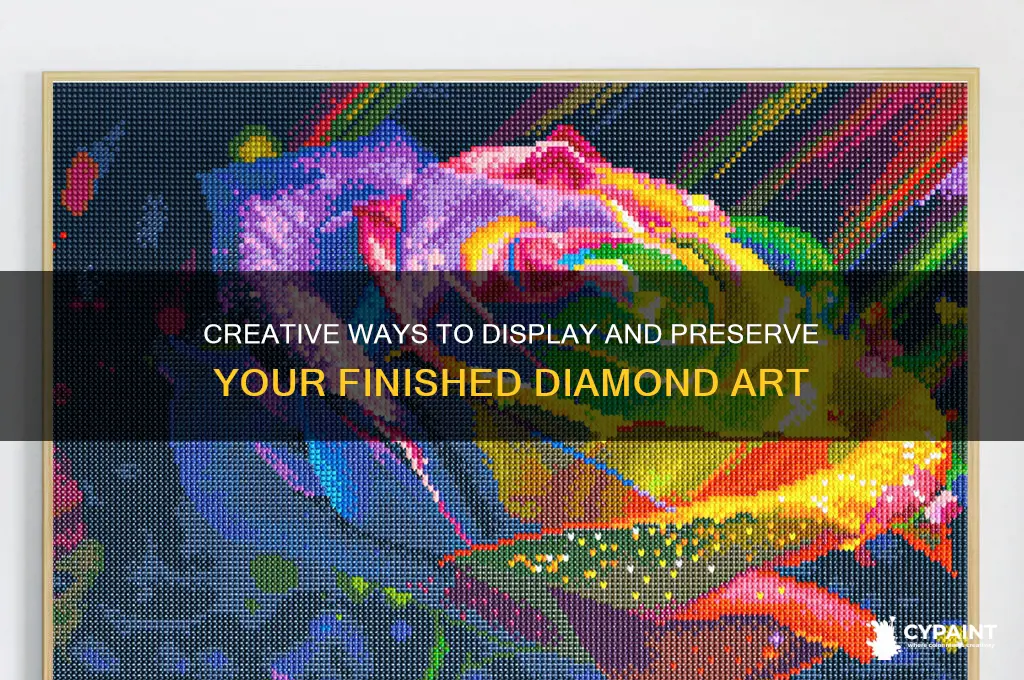 what do i do with completed diamond painting