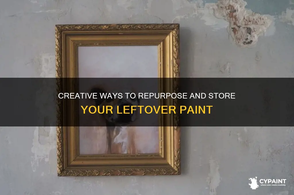 what do i do with leftover paint