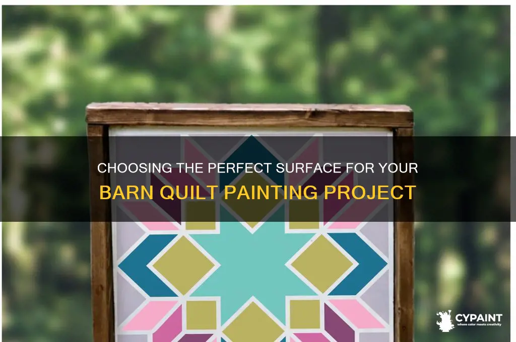 what do i paint a barn quilt on