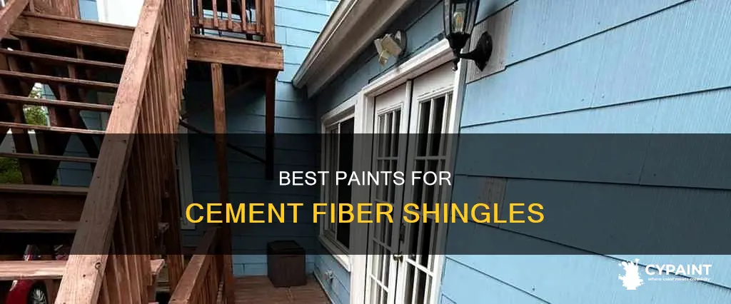 what do i paint cement fiber outside shingles with