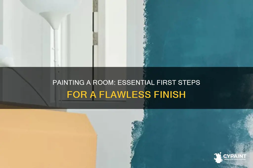 what do i paint first in a room