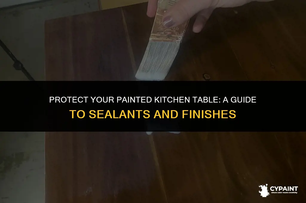 what do i seal a kitchen table with after painting