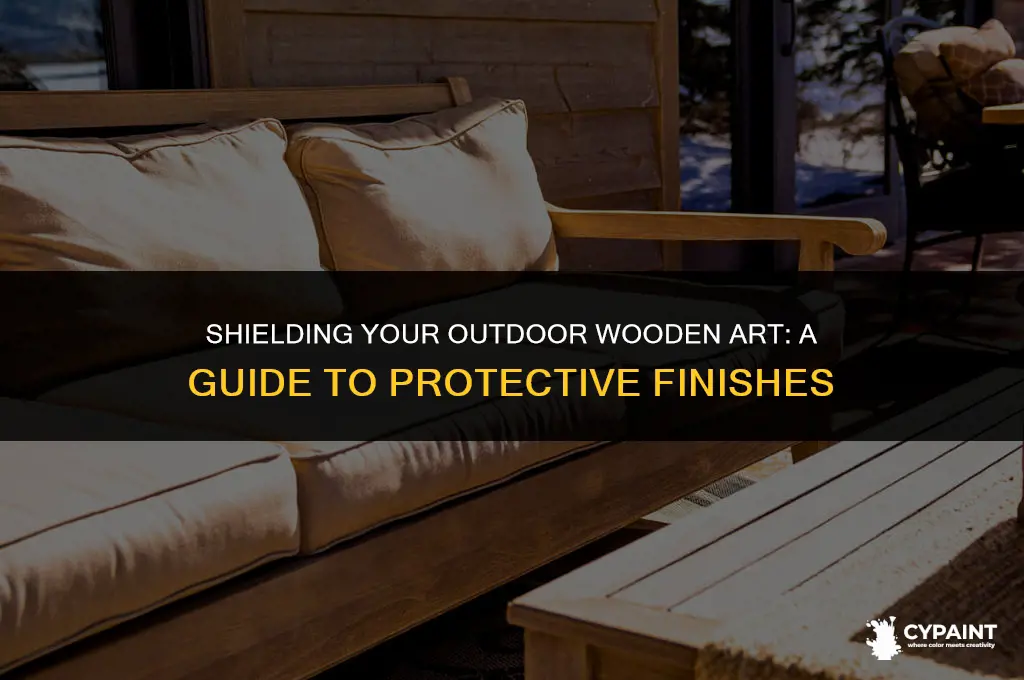 what do i useto protect my painted outside woooden decorations